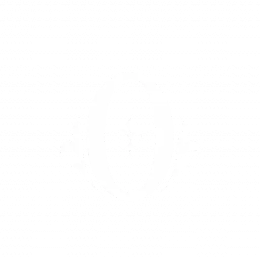 White stylized letter O logo with ornate side flourishes and central fleur-de-lis for Ondore Spain